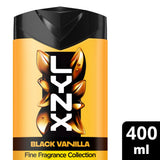 Lynx Black Vanilla shower gel body wash 400ml, UK version