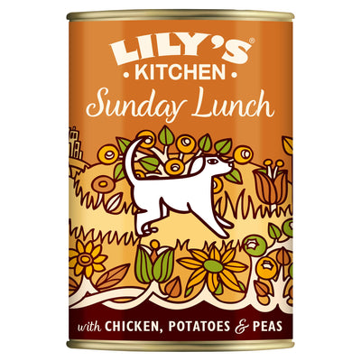 Sainsburys Lily's Kitchen Proper Dog Food Sunday Lunch Wet Dog Food 400g- Buy online at McGrocer