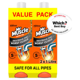 Mr Muscle Gel Sink & Drain Unblocker Twin Pack 2x1L