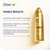 Dove gradual tanning mousse light medium 150ml, imported from the UK