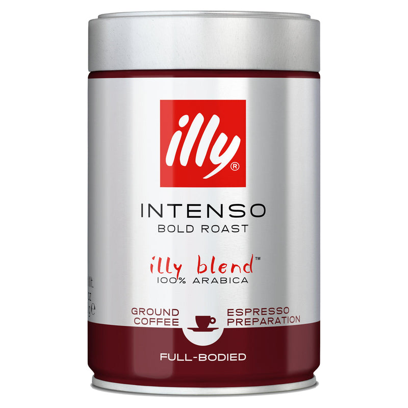 Illy espresso dark roast ground coffee 250g - British product