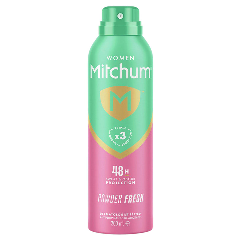 Mitchum antiperspirant deodorant spray powder fresh 200ml, imported from the UK