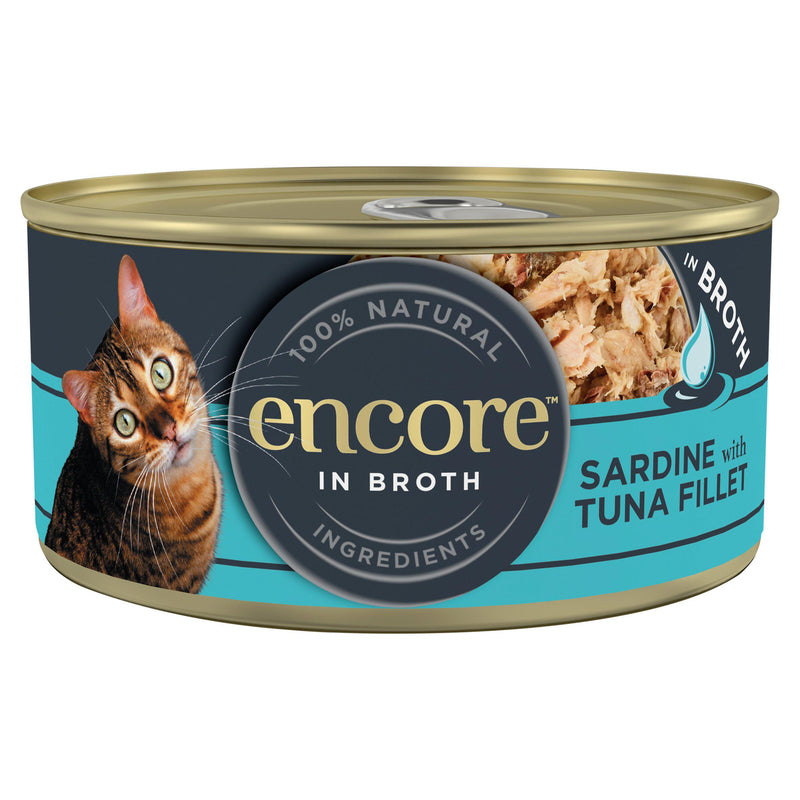 Encore Tuna with Shrimp cat food tin 70g - British product