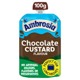 Ambrosia chocolate custard pouch 100g, imported from the UK