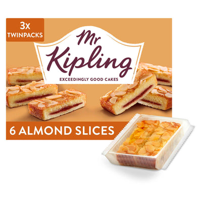 Sainsburys Mr Kipling Almond Cake Slices (6 Pack)- Buy online at McGrocer