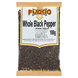 Fudco whole black pepper peppercorns 100g - British product
