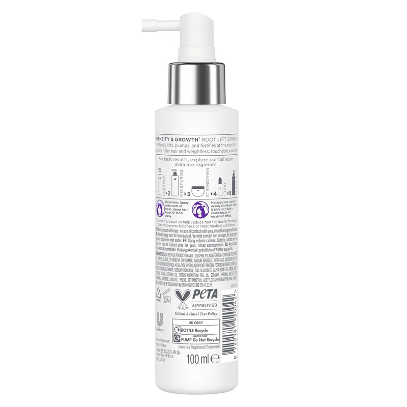 Dove Density & Growth Root Lift hair spray 100ml (British brand)