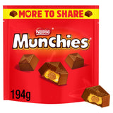 Sainsburys Munchies Milk Chocolate & Caramel Sharing Bag 194g- Buy online at McGrocer
