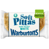 Sainsburys Warburtons White Soft Pittas with Extra Virgin Olive Oil x4- Buy online at McGrocer