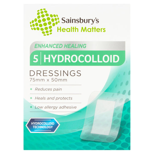 Sainsbury's Health Matters Hydrocolloid Dressings x5 GOODS Sainsburys   