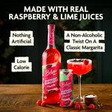 Belvoir Farm non-alcoholic raspberry margarita mocktail, imported from the UK