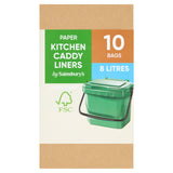 Sainsbury's paper kitchen caddy liners pack of 10, UK version