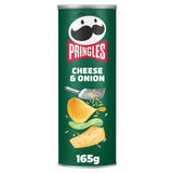 Pringles crisps cheese and onion 165g, imported from the UK