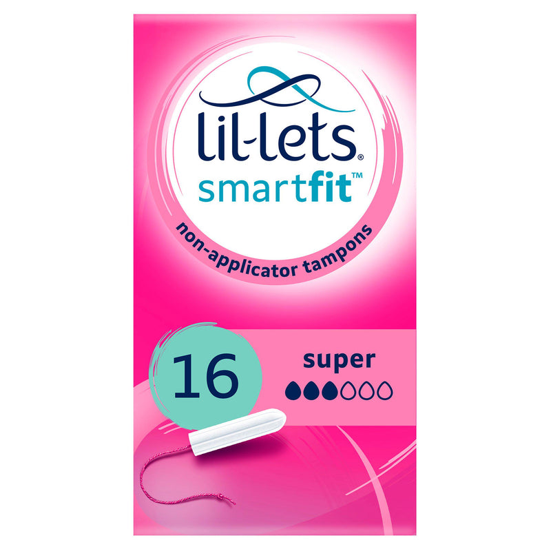 Lil-Lets non applicator Super tampons 16 pack (British brand)