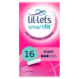 Lil-Lets non applicator Super tampons 16 pack (British brand)