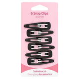 Sainsbury's snap clips black pack of 6, imported from the UK
