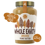 Whole Earth smooth peanut butter 454g, imported from the UK