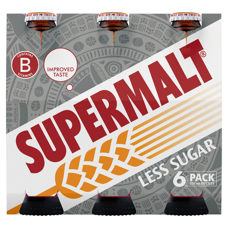 Supermalt Malt Beverage Less Sugar 6x330ml (British brand)