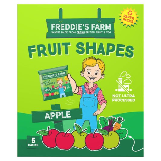 Freddie's Farm Fruit Shapes Apple 5x20g GOODS Sainsburys   
