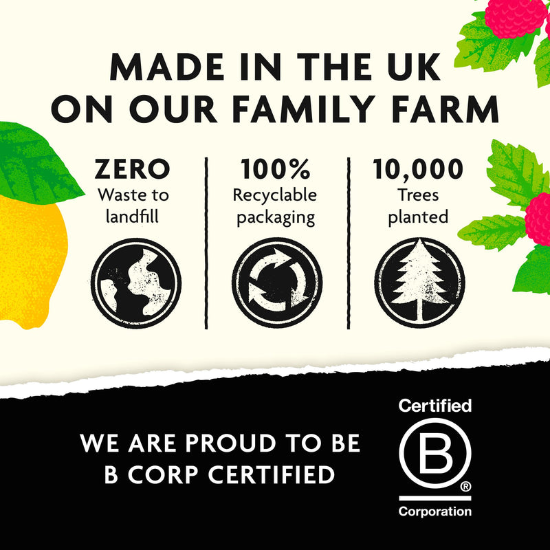 Belvoir Farm Raspberry & Lemon Cordial 500ml, imported from the UK