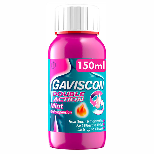 Gaviscon Double Action Heartburn & Indigestion Mint 150ml GOODS Sainsburys   