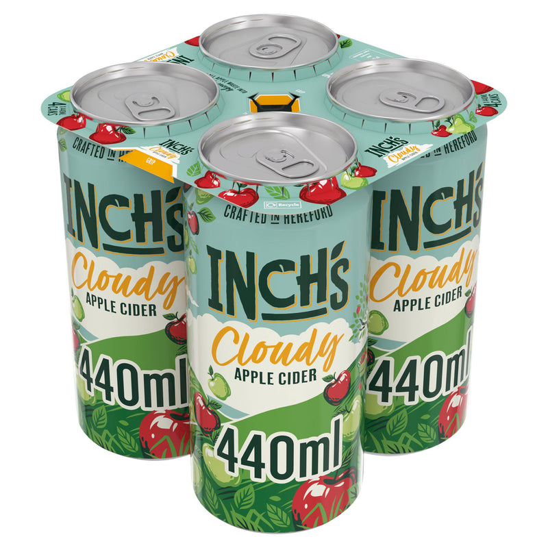 Inch's cloudy apple cider 4 x 440ml cans, UK version
