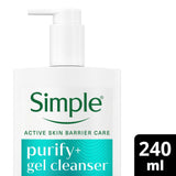 Sainsburys Simple Gel Facial Cleanser Purify+ Cleanser 240ml- Buy online at McGrocer