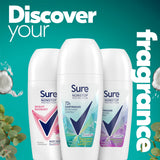 Sure women's antiperspirant roll-on deodorant Eucalyptus & Coconut 50ml - British product