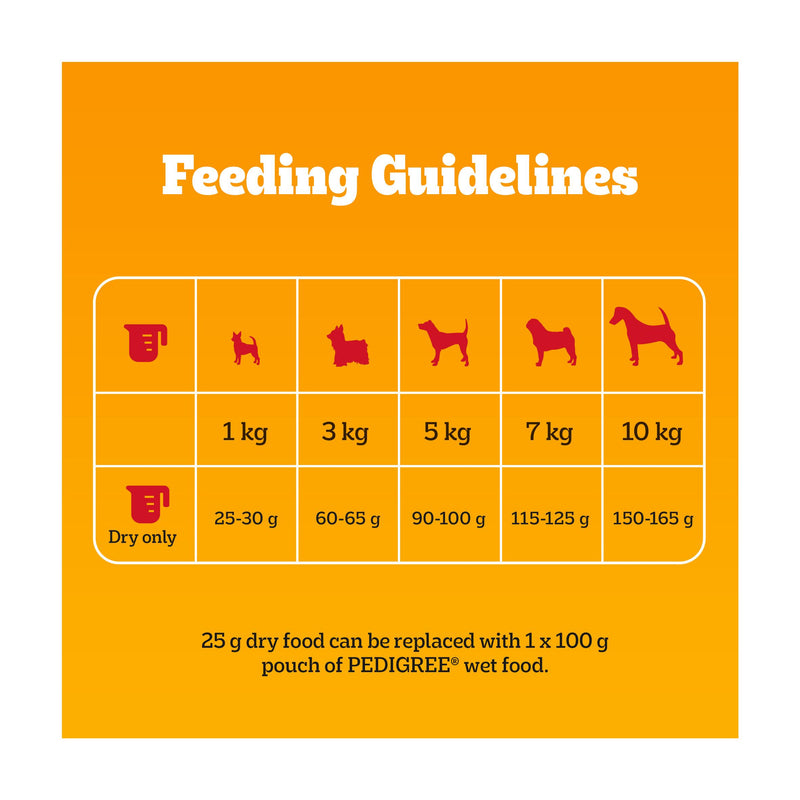 Pedigree dry dog food poultry & vegetables 1.4kg, UK version