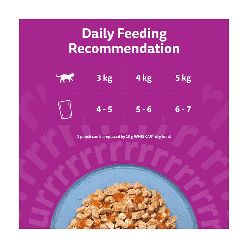 Whiskas wet cat food pouches fish in jelly 6x50g, UK version