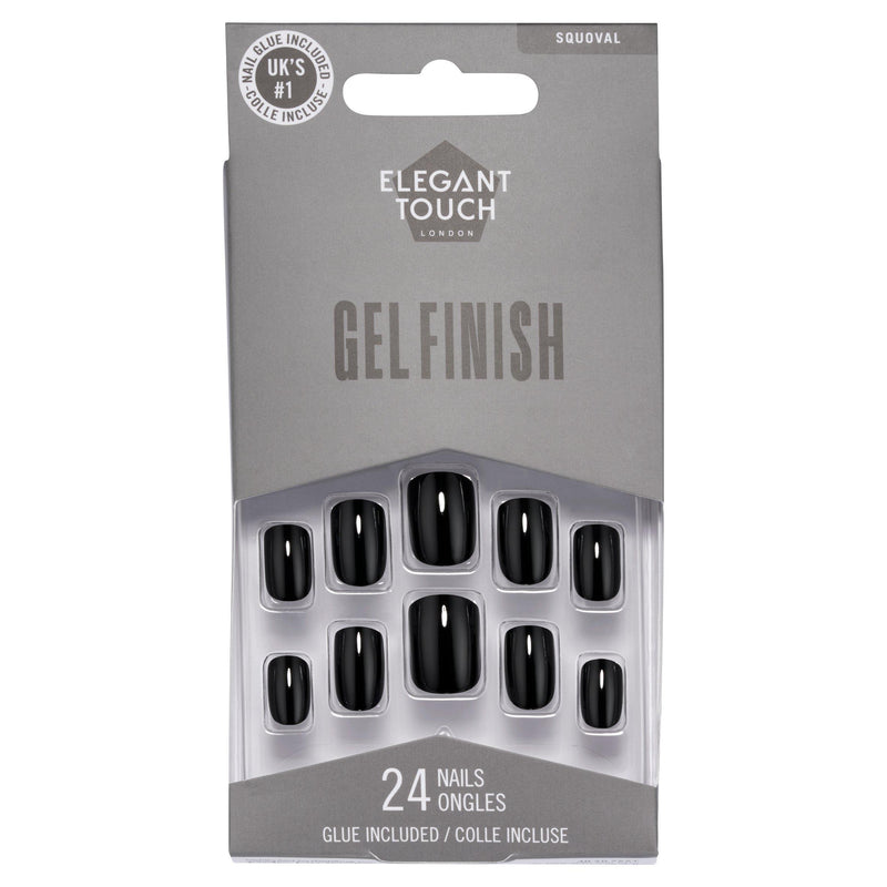 Elegant Touch Nail Glue Midnight Black bottle - British product