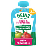 Sainsburys Heinz Apple & Strawberry Baby Food Fruit Puree 6+ Months 100g- Buy online at McGrocer