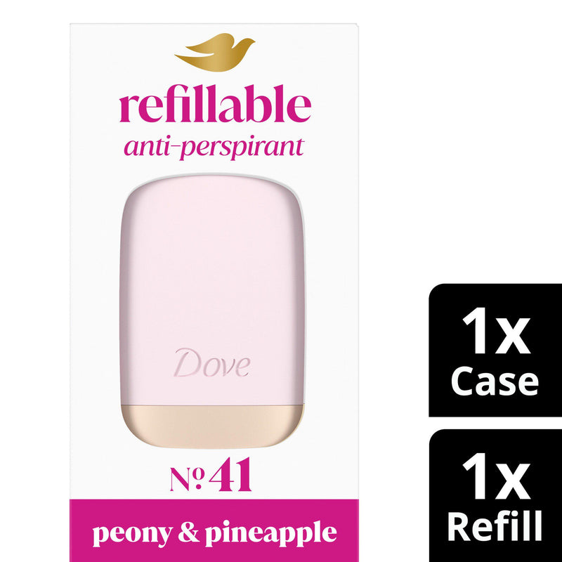 Dove No.41 Peony & Pineapple refillable antiperspirant 35ml, UK version