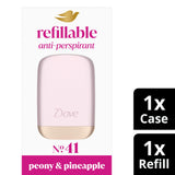 Dove No.41 Peony & Pineapple refillable antiperspirant 35ml, UK version