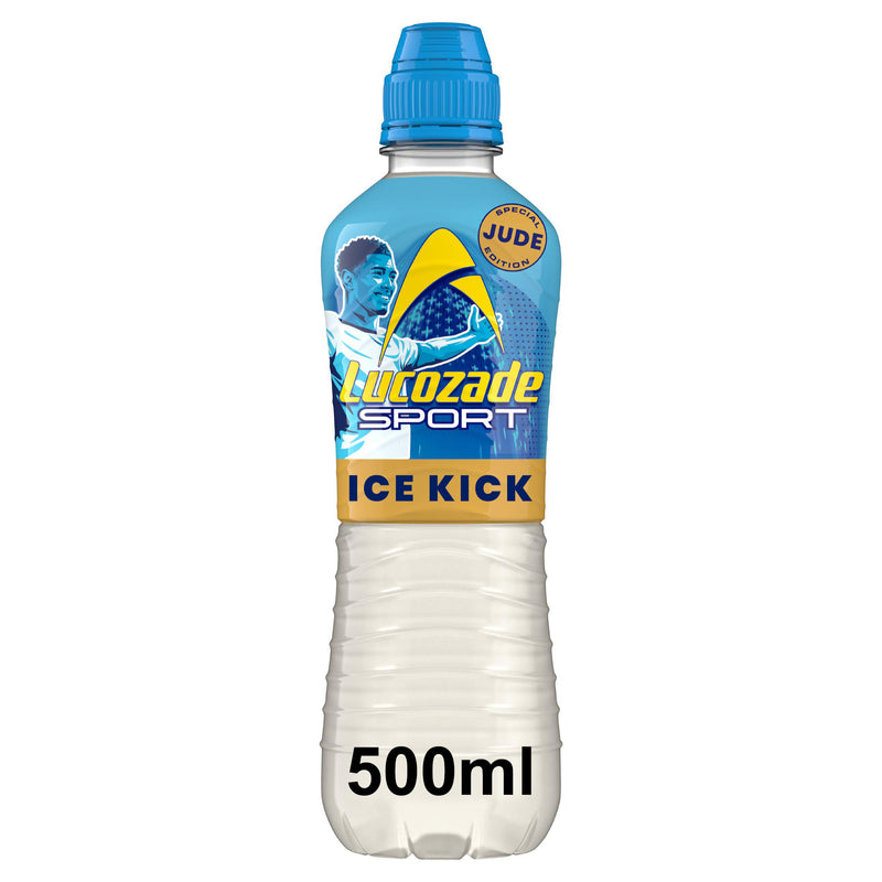Lucozade Sport Jude Ice Kick lemon lime isotonic 500ml, imported from the UK