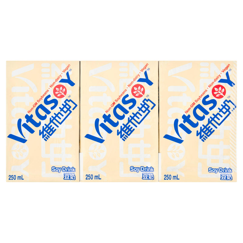 Vitasoy soy drink 6 x 250ml - British product