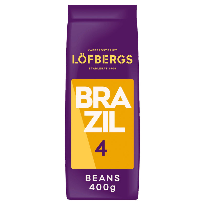 Löfbergs Brazil single origin coffee beans 400g (British brand)