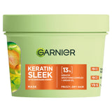 Garnier Keratin Sleek hair mask jar, UK version
