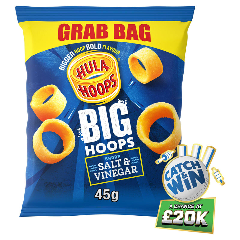 Hula Hoops Big Hoops salt & vinegar 45g - British product