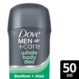 Sainsburys Dove Men+Care Bamboo & Aloe Whole Body Deodorant Stick 50ml- Buy online at McGrocer