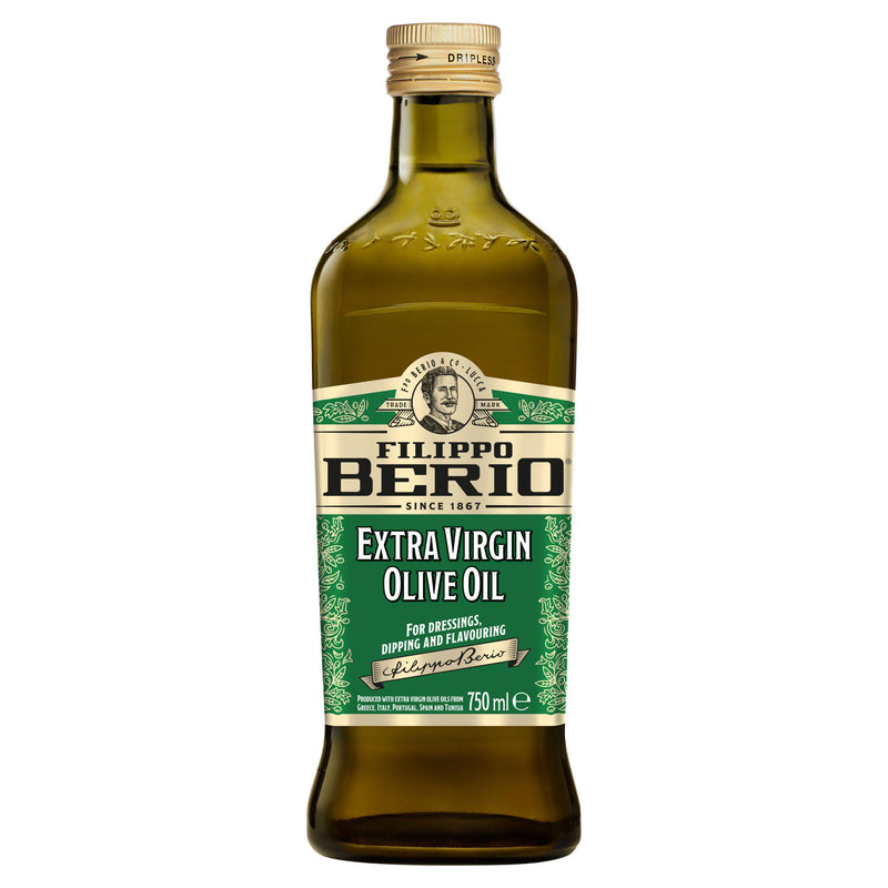 Filippo Berio Extra Virgin Olive Oil 750ml, imported from the UK