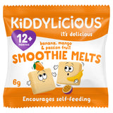 Kiddylicious smoothie melts banana mango passionfruit 6g - British product