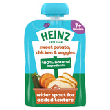 Sainsburys Heinz Sweet Potato, Chicken & Veggies Pouch Baby Food 7+ Months 130g- Buy online at McGrocer