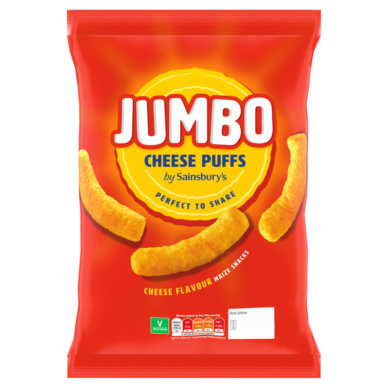 Sainsbury's Giant Cheese Puffs 125g - British product