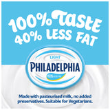 Philadelphia light soft cream cheese 280g, imported from the UK