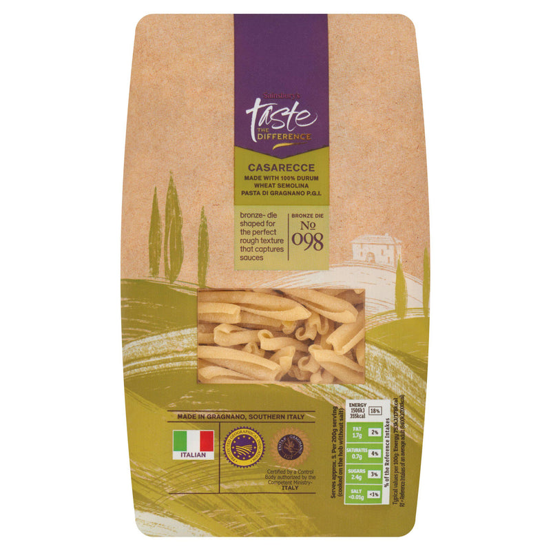 Sainsbury's Taste the Difference Casarecce pasta 500g (British brand)