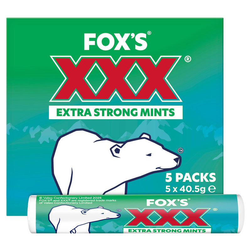 XXX extra strong peppermints multipack 5x40.5g, UK version