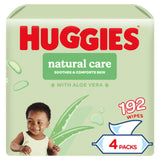 Sainsburys Huggies Natural Care Baby Wipes Plastic Free 4 x 48- Buy online at McGrocer