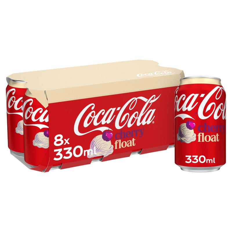 Coca-Cola Cherry Float 8x330ml cans - British product