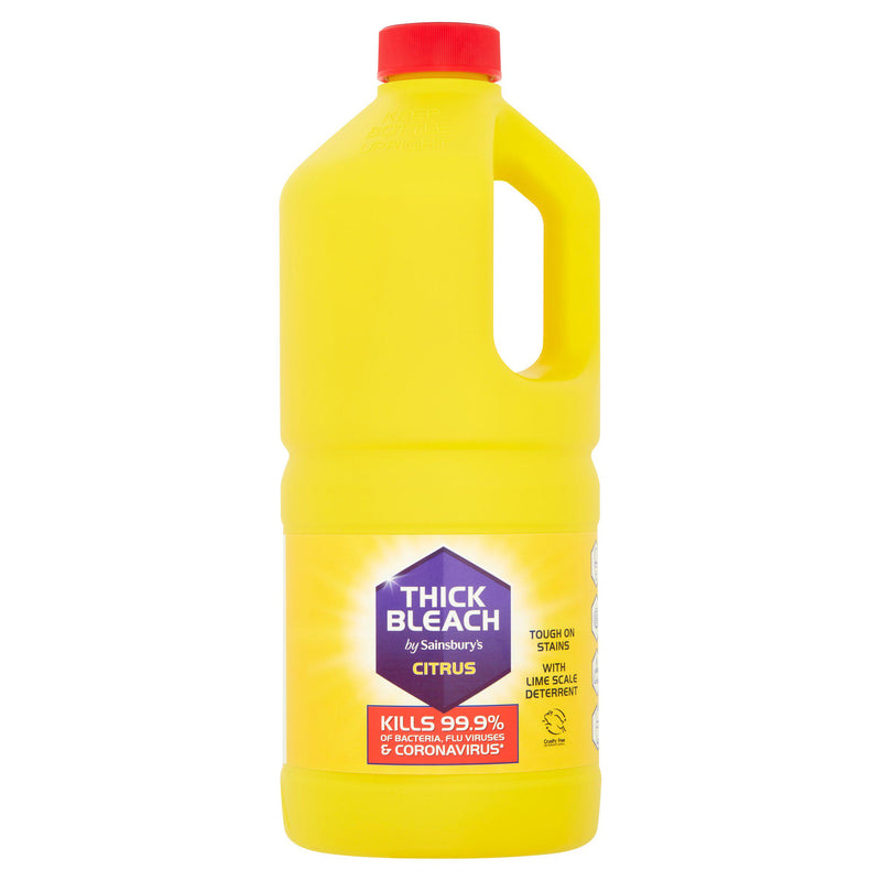 Sainsbury's thick bleach lemon 2L - British product